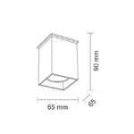 Outlet Plafon Toda - Szary (90 mm) - obrazek 2