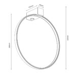 Outlet Kinkiet Agaro - Biały (270mm) 4000K - obrazek 2
