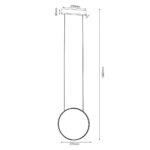 Outlet Lampa wisząca Agaro - Biały (270mm) 4000K - obrazek 2