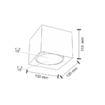 Outlet Plafon Yatomi - Czarny (110 mm) - obrazek 2