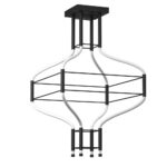Lampa wisząca Poczwórna alha S - Czarny (1000 mm) 3000K