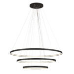 Lampa wisząca potrójna Agari Multi - Czarny (1170 - 870 -570 mm) 3000K