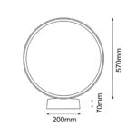 Lampa ogrodowa Abira - Antracyt (570 mm) 4000K - obrazek 3