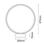 Lampa ogrodowa Abira - Antracyt (870 mm) 4000K - obrazek 3