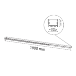Plafon Hiate Line - Biały (1800 mm) 3000K - obrazek 2