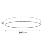 Outlet Plafon Sengo - 5xGX53 - Biały (800mm) - obrazek 2
