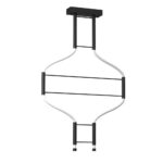 Lampa wisząca Podwójna alha S - Czarny (1000 mm) 4000K