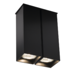 Outlet Plafon podwójny Toda - Czarny (180 mm)