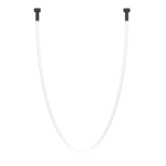 Lampa wisząca podtynkowa Hebi – Czarna (286 cm) 3000K