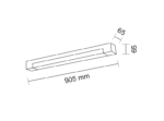Outlet Plafon Sumoto - Czarny (907 mm) - obrazek 2