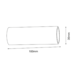 System modułowy MAFRA/ czarny - łącznik 10 cm - obrazek 4