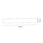System modułowy MAFRA/ czarny - łącznik 30 cm - obrazek 4