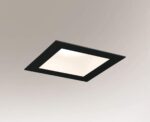 Outlet Plafon IP 44 Machida - Czarny (192 x 192mm)