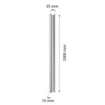 KOMATSU Slim- szyna magnetyczna 2m/ natynkowa / czarna - obrazek 4
