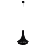 Lampa wisząca MAHAKA 1/ czarna/Pleciona