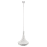 Lampa wisząca MAHAKA 1/ biała/Pleciona
