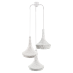 Lampa wisząca MAHAKA 3/ biała/Pleciona