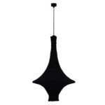 Lampa wisząca ALDA L/ Czarna/ Pleciona