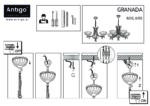 Lampa wisząca Granada 3 Pł. - Patyna - obrazek 3