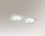 Outlet Lampa wpuszczana podwójna Komoro - Biały