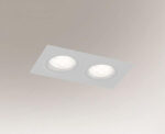 Outlet Lampa wpuszczana Podwójna Omura H - Biały