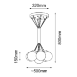 Lampa wisząca iO 7 mini/ Czarna - obrazek 3