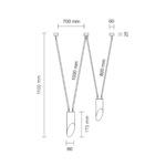 Outlet Lampa wisząca Viwin mini 2 PŁ.- Biały - obrazek 2
