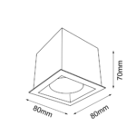 Plafon CAGE out mini 1 -1 - Czarny - obrazek 2