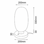 Lampa gabinetowa TANPO I G- czarny - obrazek 3