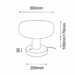 Lampa gabinetowa TANPO O G- czarny - obrazek 3