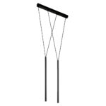 Lampa wisząca Miaki 2 - Czarny