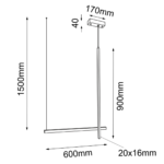 Lampa wisząca no. 4 - Czarna 3000K - obrazek 3