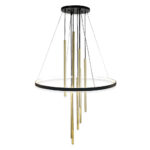 Lampa wisząca Luna - ring wewnętrzny - Złoty