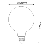Żarówka vintage Globe E27, 4,9W LED, 2200K, Spectrum - duża kulka - obrazek 2