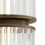 Lampa wisząca pojedyncza dzielona MEREZI - mosiądz patyna mat 3000K - obrazek 5