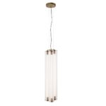 Lampa wisząca potrójna MEREZI - mosiądz patyna mat 3000K
