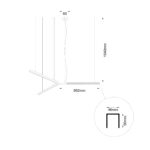 Lampa wisząca średnica 174cm TRIKAL Z2 - Mosiądz 3000K - obrazek 6
