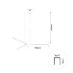 Lampa wisząca średnica 214cm TRIKAL Z3 - Mosiądz 3000K - obrazek 7