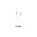 Lampa wisząca średnica 214cm TRIKAL Z3 - Mosiądz 3000K - obrazek 8