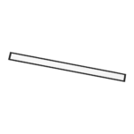 Lampa wpuszczana Hiate Line - Czarny (1800 mm) 4000K
