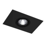 Outlet Lampa wpuszczana Ebino H - Czarny
