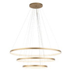 Lampa wisząca potrójna Agari Multi - Złoty (1170 - 870 -570 mm) 4000K