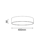 Outlet Plafon Sengo - 3xGX53- Biały (400mm) - obrazek 2