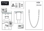 Lampa wisząca natynkowa Hebi- Czarna (420 cm) 4000K - obrazek 4