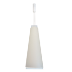 Lampa wisząca PONTE 420 - BIAŁA - BIAŁY abażur - 3000K