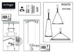 Lampa wisząca PONTE 420 - BIAŁA - BIAŁY abażur - 3000K - obrazek 4