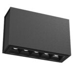Plafon A-glare 5 - Czarny (90mm)