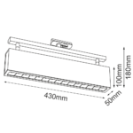 Spot A-glare track 15 - Czarny - szynoprzewód 230V - obrazek 3