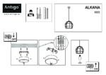 Lampa wisząca ALKANA/ platyna - obrazek 4