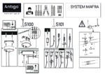 System modułowy MAFRA / czarny- łącznik 10 cm z zawiesiem - obrazek 5